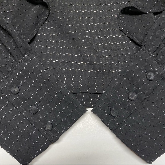 Bar III | Sheer Metallic Polka Dot Top - Picture 9 of 16